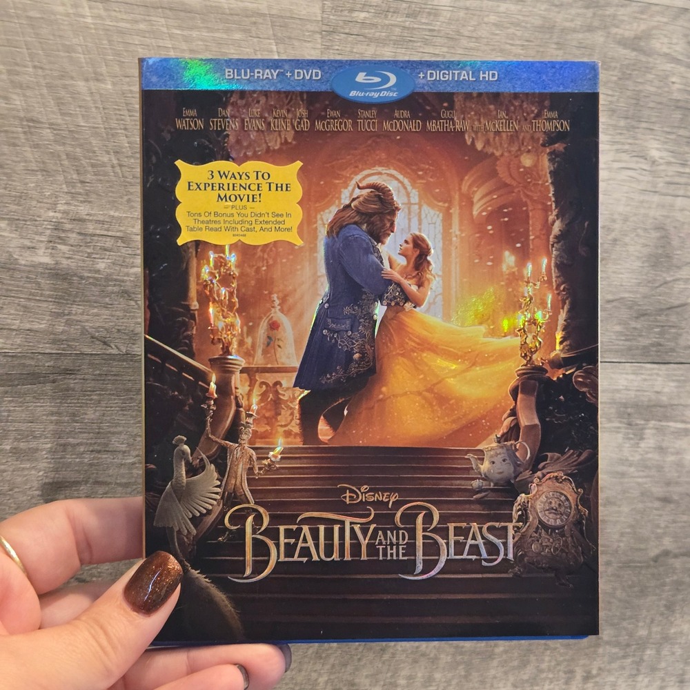 Disney Beauty and the Beast Blu-ray DVD Digital HD Live Action Emma Watson 2017